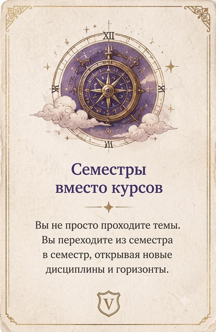 Семестры вместо курсов